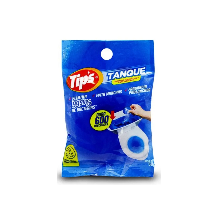 Pastilla de Inodoro Azul 50 gr Tips Tanque