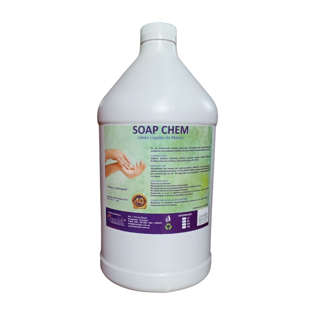 Jabon de Manos Liquido Bouquet Galon Chem