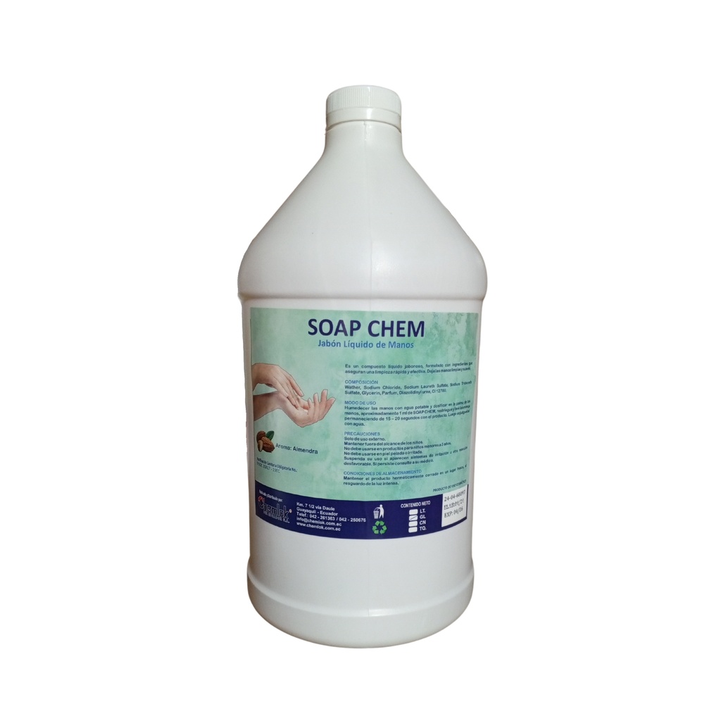 Jabon de Manos Liquido Almendra Galon Chem