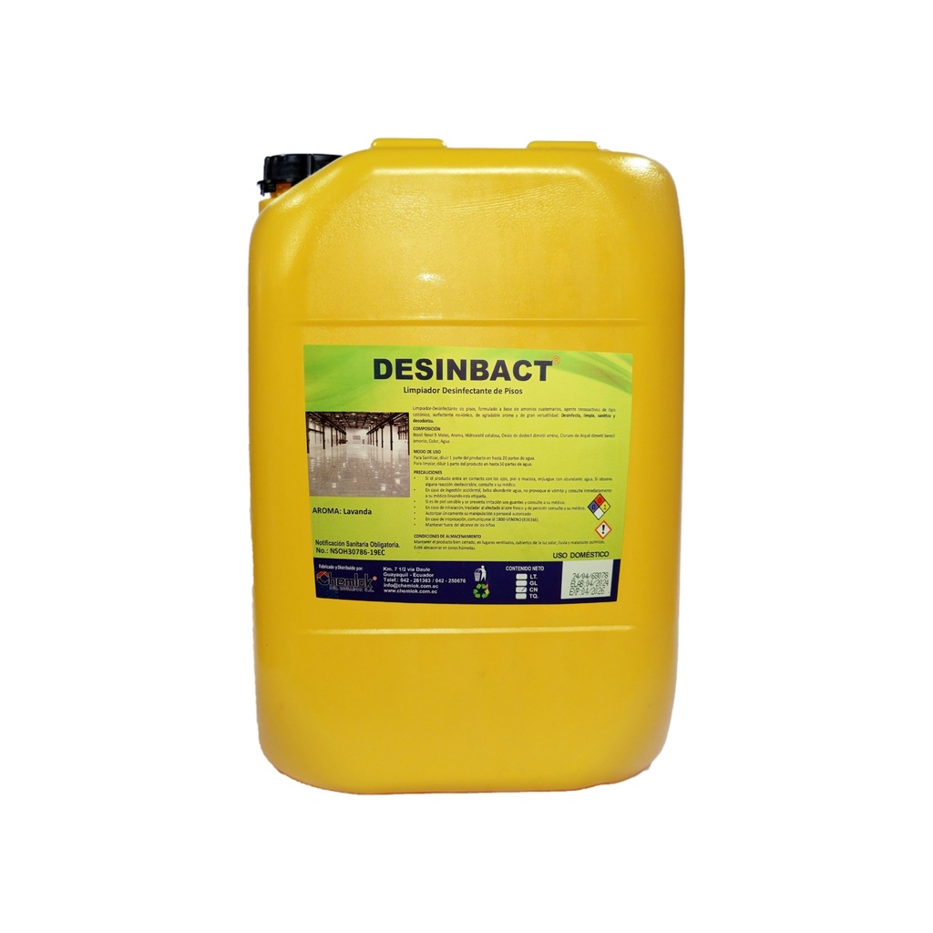 Desinfectante de Pisos Liquido Lavanda Caneca Chem