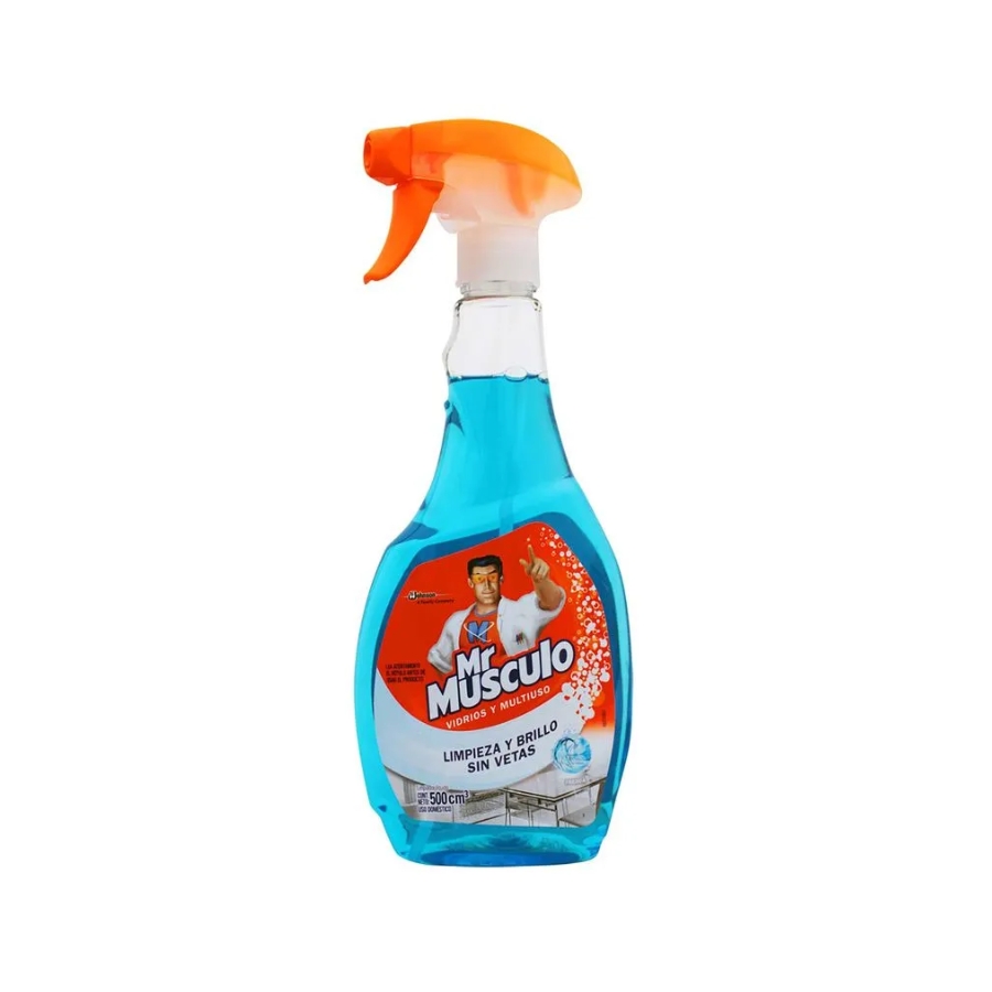 Limpia Vidrio Liquido Multiusos Atomizador Spray 500 ml Mr Musculo