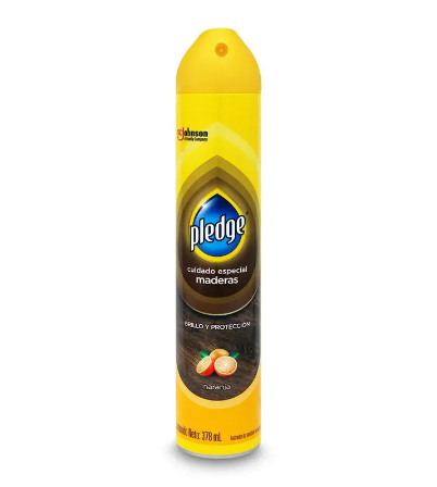Limpia Mueble en Spray Naranja 378 ml Pledge