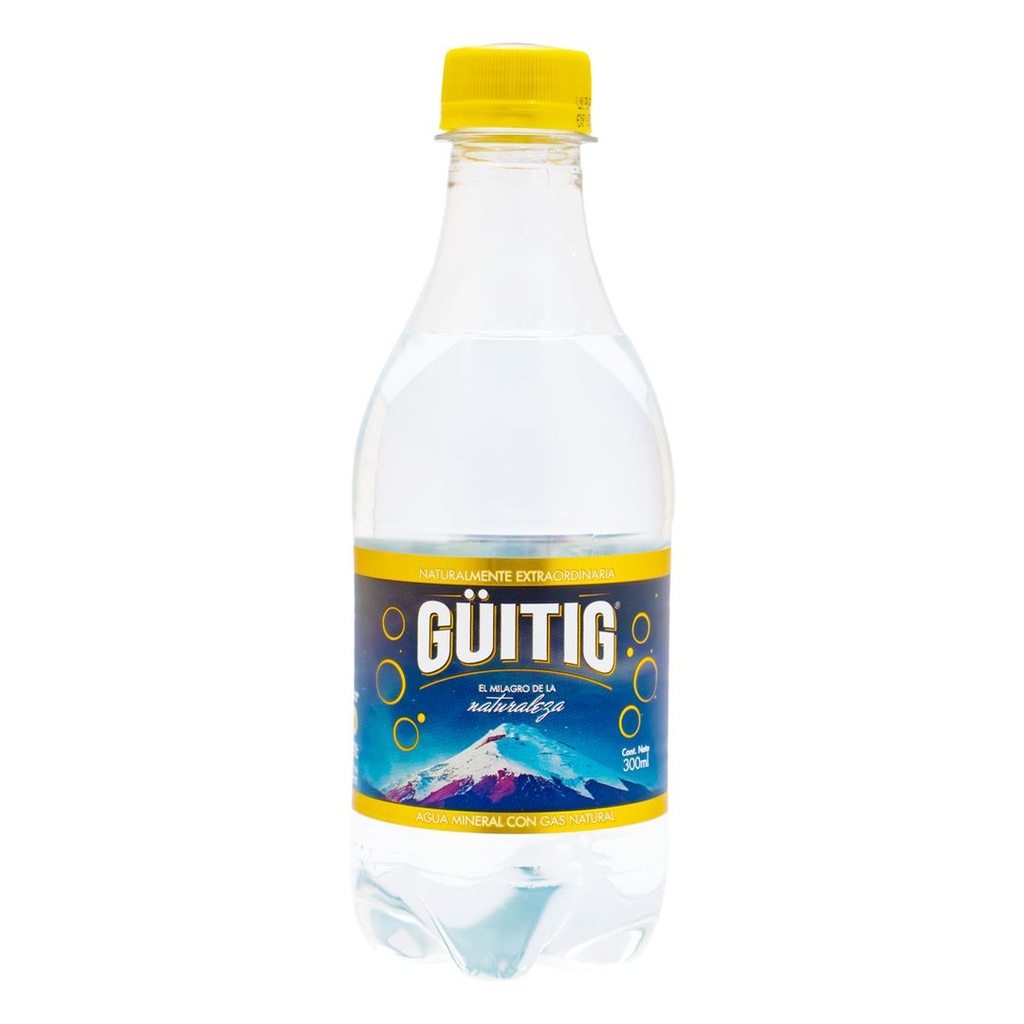 Agua con Gas Mineral 300 ml Guitig