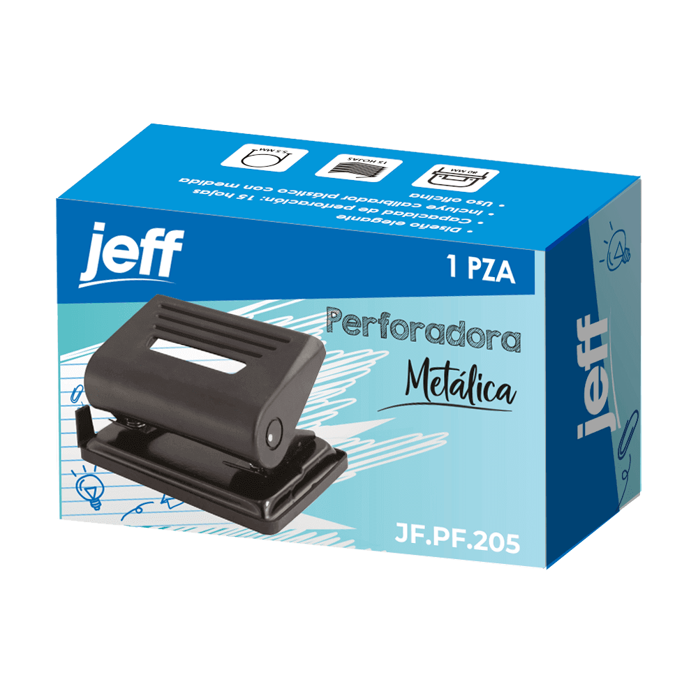Perforadora Metálica Grande 30 Hojas Jeff