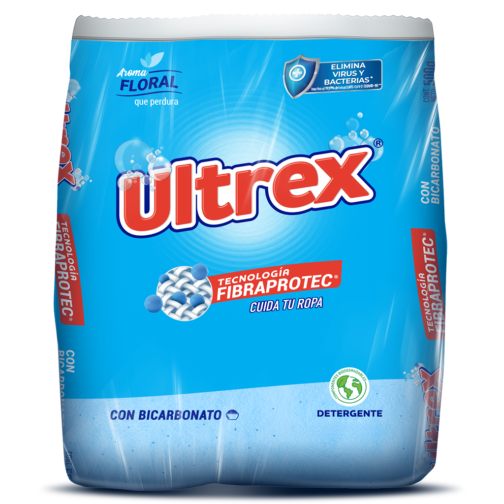 Detergente en Polvo Floral 500 gr Ultrex