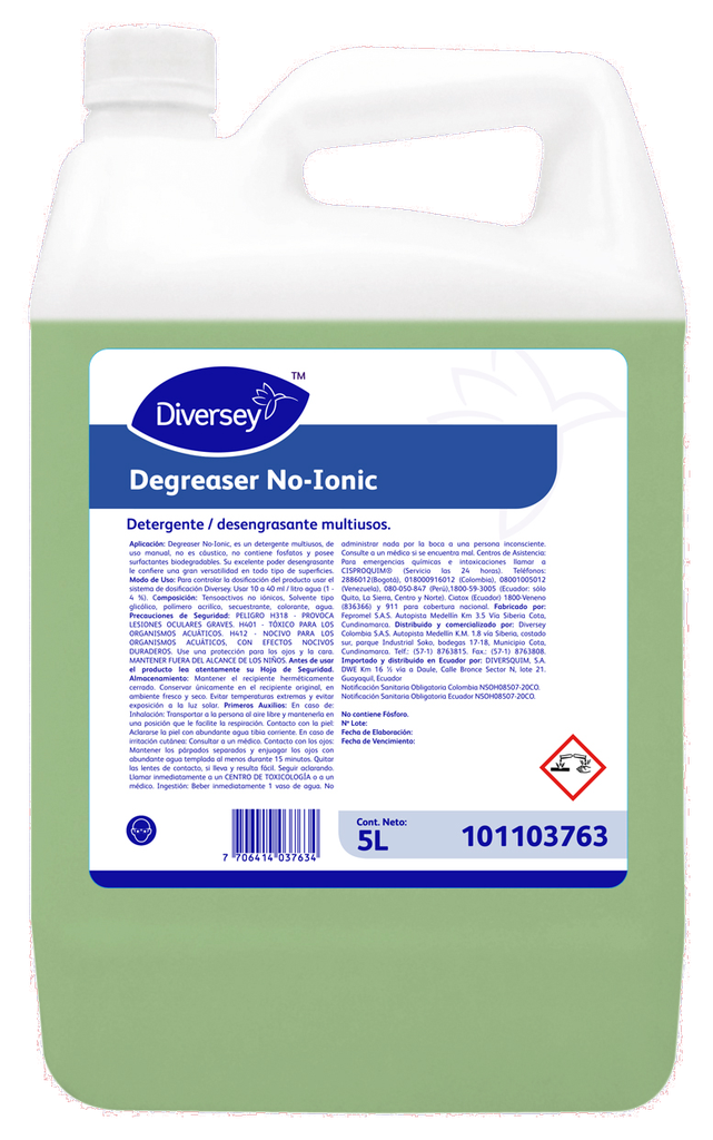 Degreaser no-ionic 5L DIVERSEY