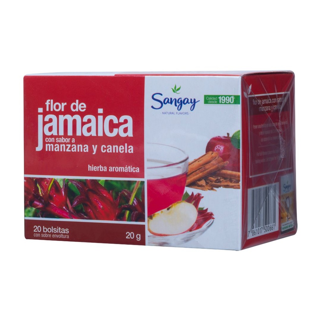 Te Manzana Canela x 20 sobres Flor de Jamaica