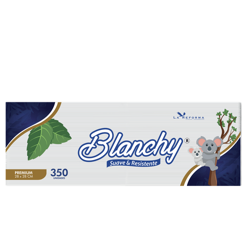 [ITM000000001] Servilleta Blanca Paq de 350 servilletas 28x28 cm Blanchy