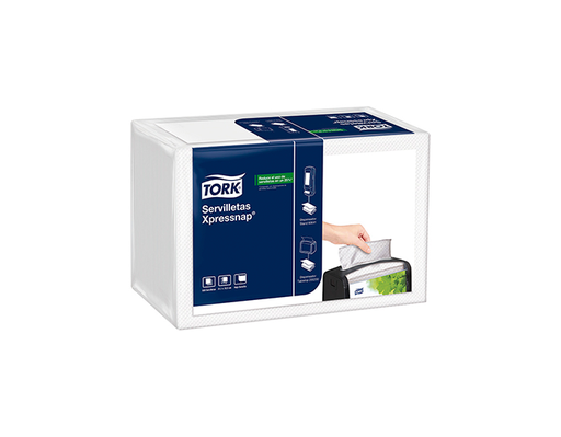 [72162] Servilleta Blanca Hoja Doble Xpressnap Paq x 500 servilletas Tork