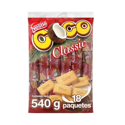 [ITM000000323] Galleta Nestle de Coco Classic 540gr paq x 18