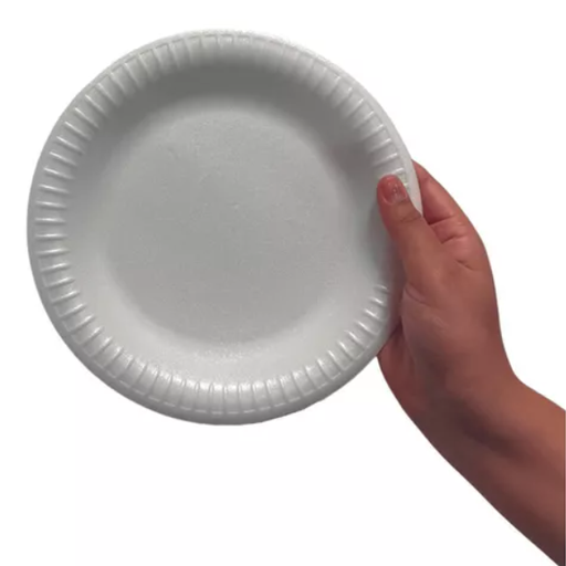 [ITM000000085] Plato Plumafon de Postre P-6 Paq x 25 uds Ecoutil