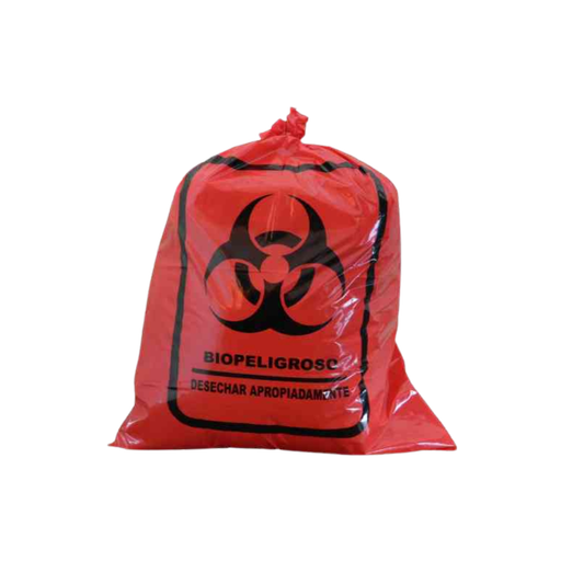 [ITM000000211] Funda de Basura Roja 23 x 28 pulg Paq x10 fundas Biopeligro