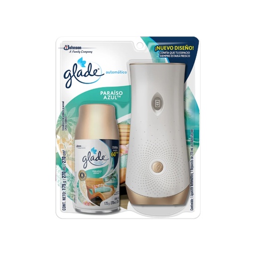 [ITM000000256] Ambiental en Spray Automatic ParaisoAzul Dispensador con Repuesto x1 175gr Glade