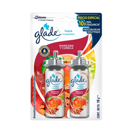 [ITM000000246] Ambiental en Spray Toque Manzana&Canela Repuesto x2 Glade
