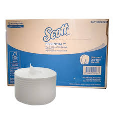 [30245397] Papel Higienico Blanco Hoja Doble Flujo Central Rollos de 320 m Scott