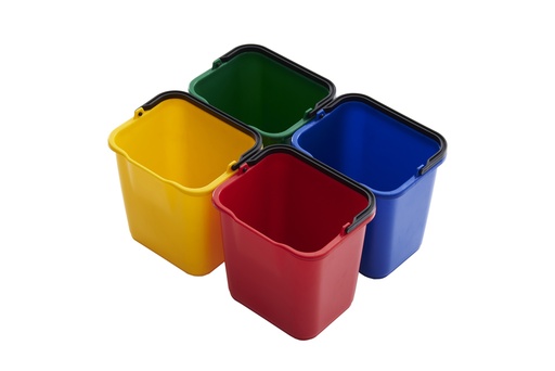 [5267] Contenedores de limpieza set x 4 colores para GRANDMAID Carro de limpieza TRUST